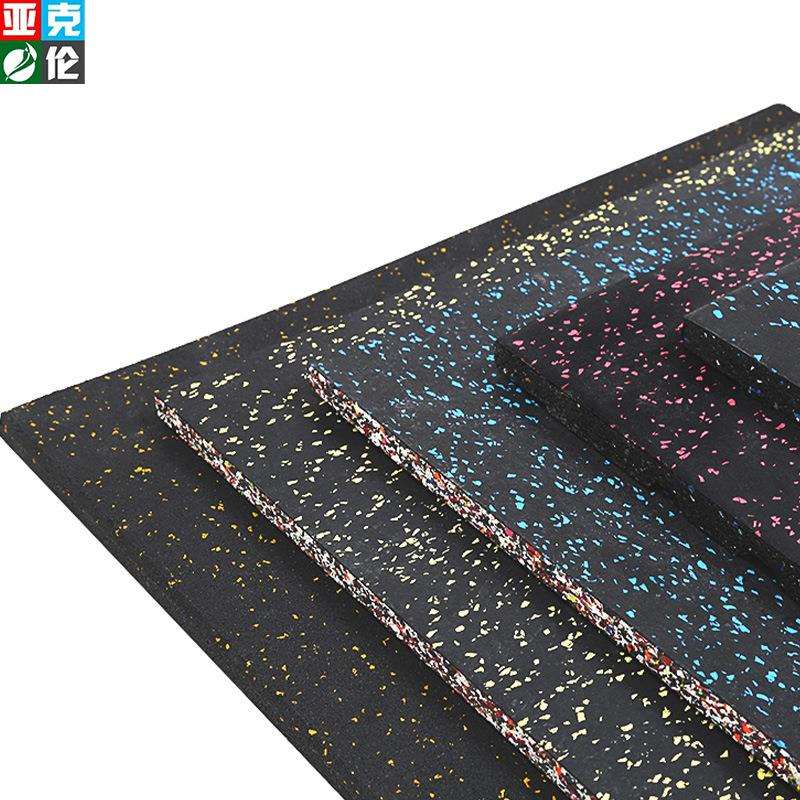 直销健身房橡胶地垫防滑减震吸音健身器材区环保降噪橡胶地垫 - 图2