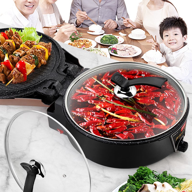 东菱星加深d加大电饼铛家用双面加热煎烤机煎饼机电饼档烙饼锅涮 - 图2