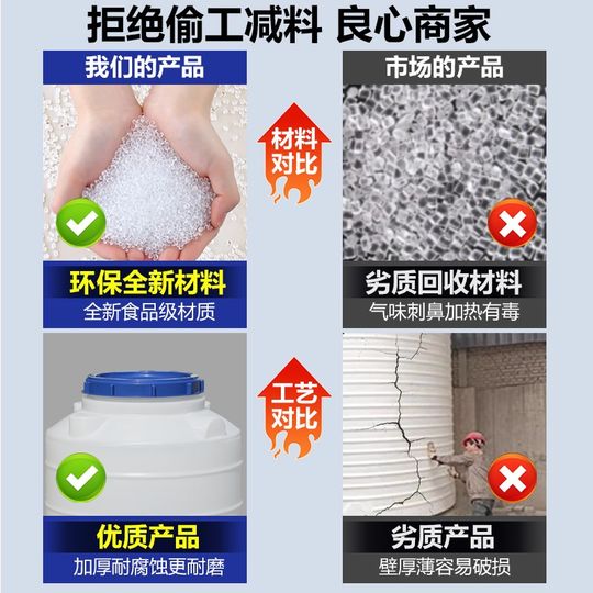 塑料水塔储水罐5吨10吨户外存水罐蓄水桶塑料水箱吨桶大号储优选