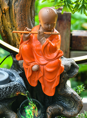 庭院流水生财摆件喷泉招财循环水景观新中式装饰阳台花园造景鱼池