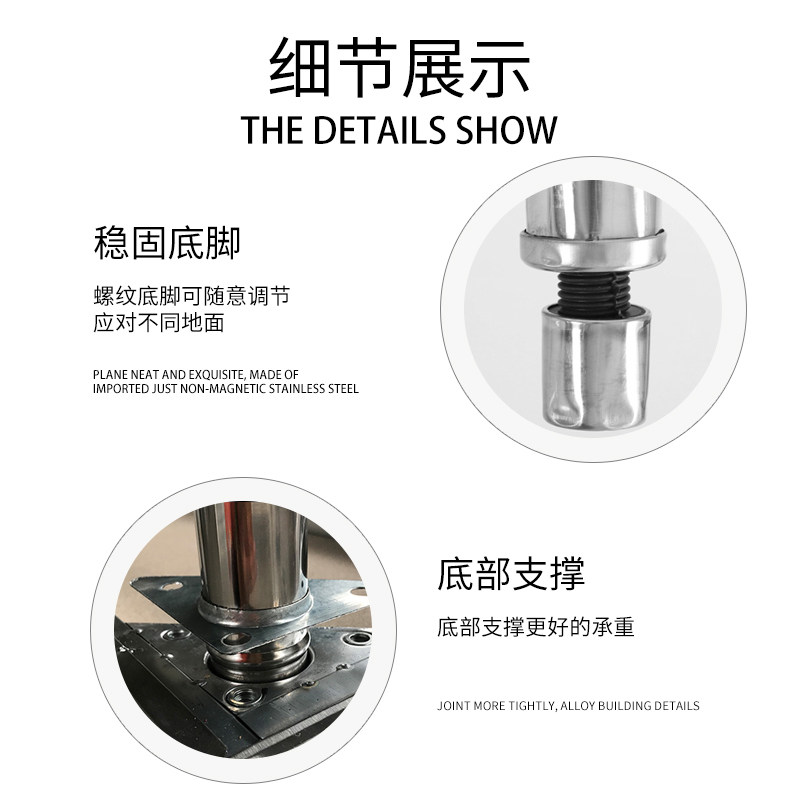 304单层不锈钢工作台厨房操作台灶台架家用长方形切菜桌子打荷台,淘宝优惠券,粉丝福利购,淘宝优惠卷