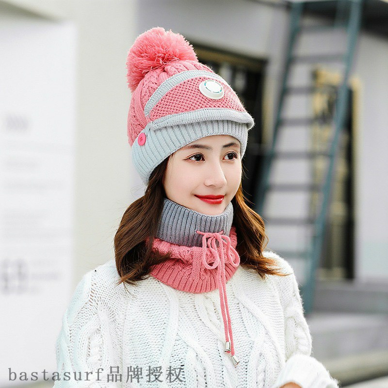 网红Acrylic thread color matching three piece wool ball knit - 图0