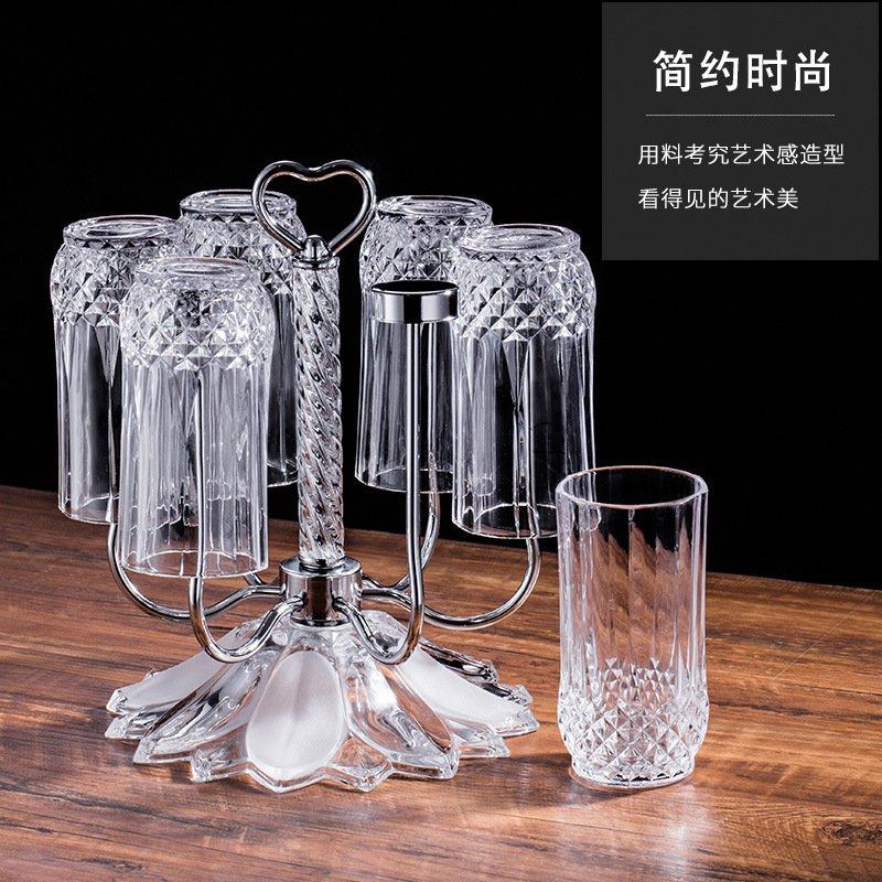 杯架子置物架创意家用客厅欧式玻璃杯托盘放水杯沥水收纳架倒挂架,淘宝优惠券,粉丝福利购,淘宝优惠卷
