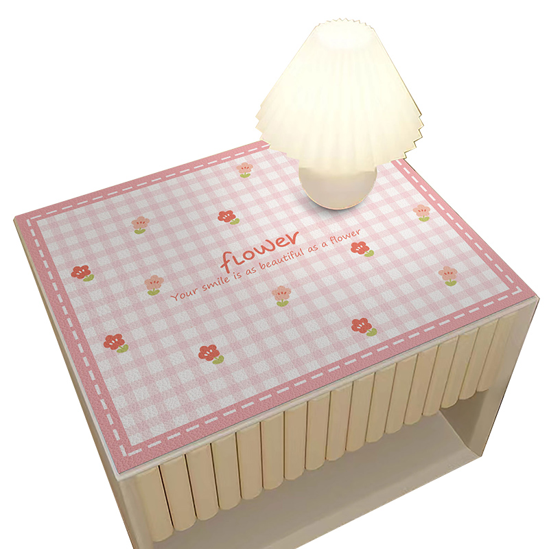 床头柜盖布环保柔软皮革桌垫桌布冰箱防尘保护套罩洗衣机防水盖巾 - 图3