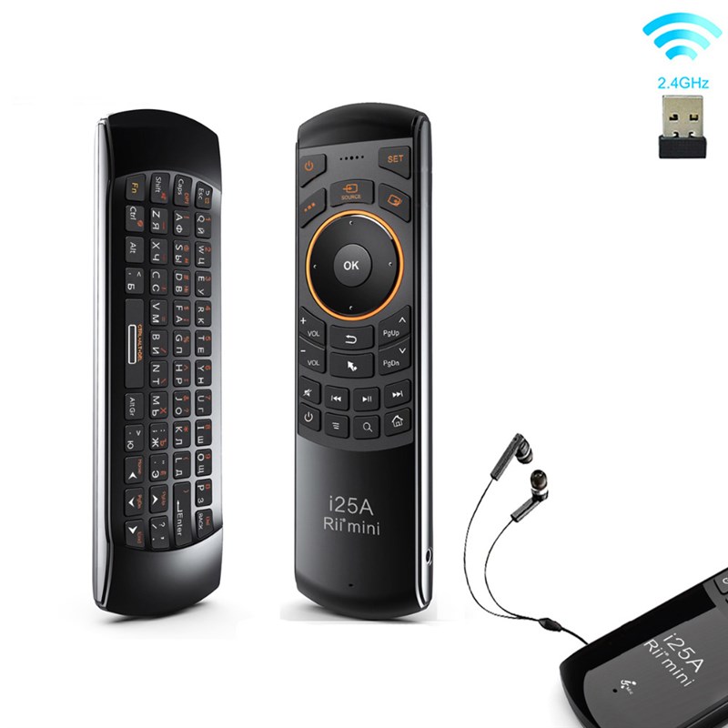 速发Rii i25A 2.4G  Wireless Keyboard Universal Air Mouse Rem - 图0