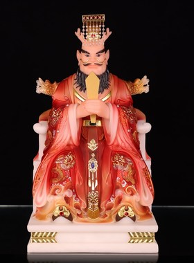 新品汉白玉四海龙王n爷像东海南海西海北海龙王16寸居家客厅中式
