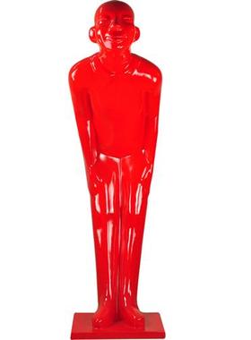 玻璃钢鞠躬迎宾人物雕塑酒店餐厅KTV开业礼门口招财树脂落地摆件