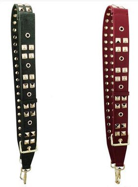 极速2021 High Quality Rivetw Women straps PU leather shoulde