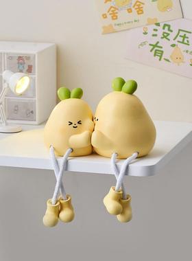 治愈系吊脚娃娃玄关洞洞板装饰小摆件客厅电视柜儿童房摆设小礼物