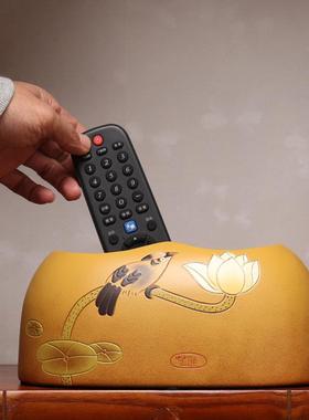 中式陶瓷鞋柜桌面面巾抽纸盒小装饰玄关进门口入户放钥匙收纳摆件