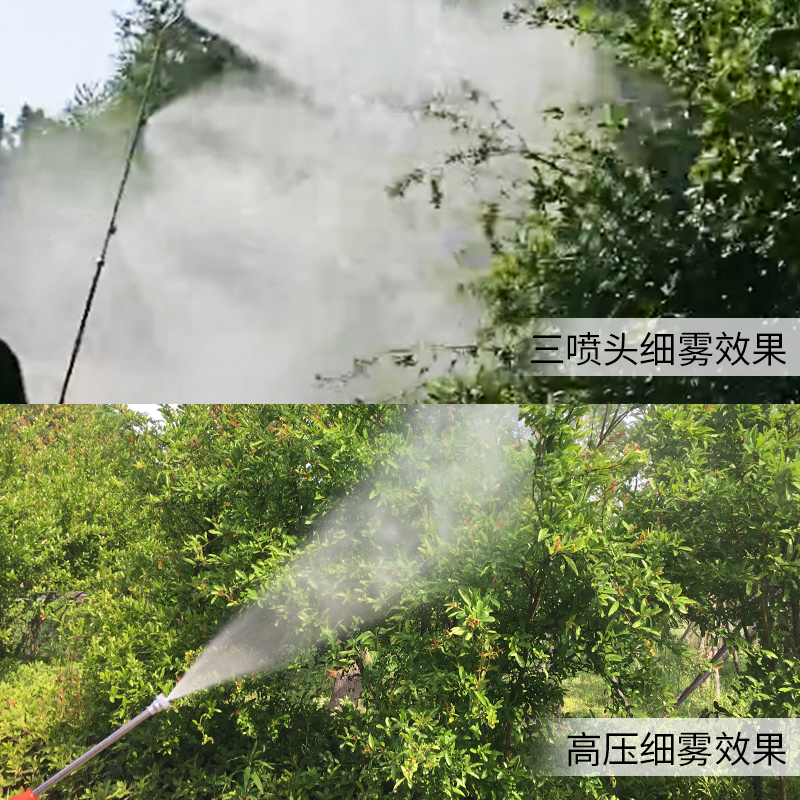 高压新式喷雾器电动48/60v220v农用打药机农用全自动收管卷管三轮 - 图1