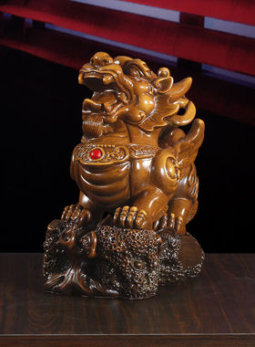 极速上善好招财貔貅摆件霸王皮丘一对客厅酒柜办公室桌面收银柜台