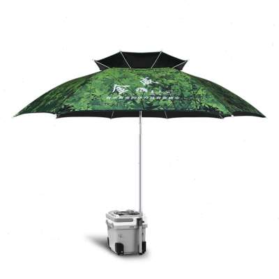 新品金威姜太公钓鱼伞2.2米万向防雨防晒2米双层超轻折叠遮阳垂钓-图1