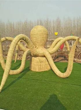 厂家制作稻草人工艺品稻草工艺品制作雕塑景区农耕稻草人工艺品