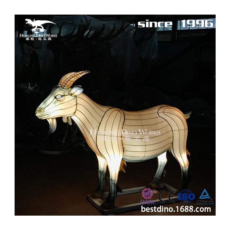 热门春节彩灯花灯灯带彩灯山羊动物模型美陈展览装饰节日花灯 - 图3