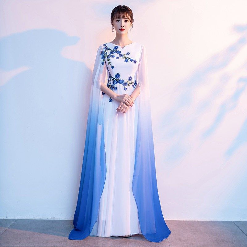 合唱服长裙古筝演出服中国风大合唱团开场舞礼服红歌比赛服装,淘宝优惠券,粉丝福利购,淘宝优惠卷