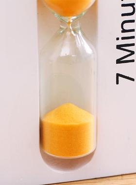 儿童刷牙沙漏计时器3/5/7分钟三五七时间组合迷你三角小摆件创意
