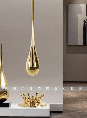 水滴雕塑玻璃钢客厅玄关电视柜悬挂装饰品摆件家居饰品装置艺术品