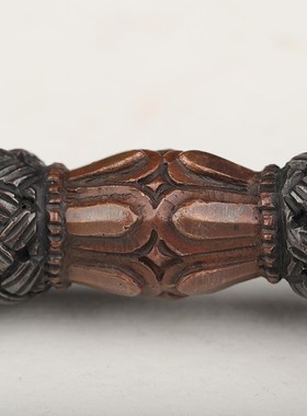 速发尼泊尔藏传密底用品 供具纯铜三面普巴金刚杵金刚大宗座撅号