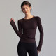 TEETKE American solid color round neck raglan long sleeve new style