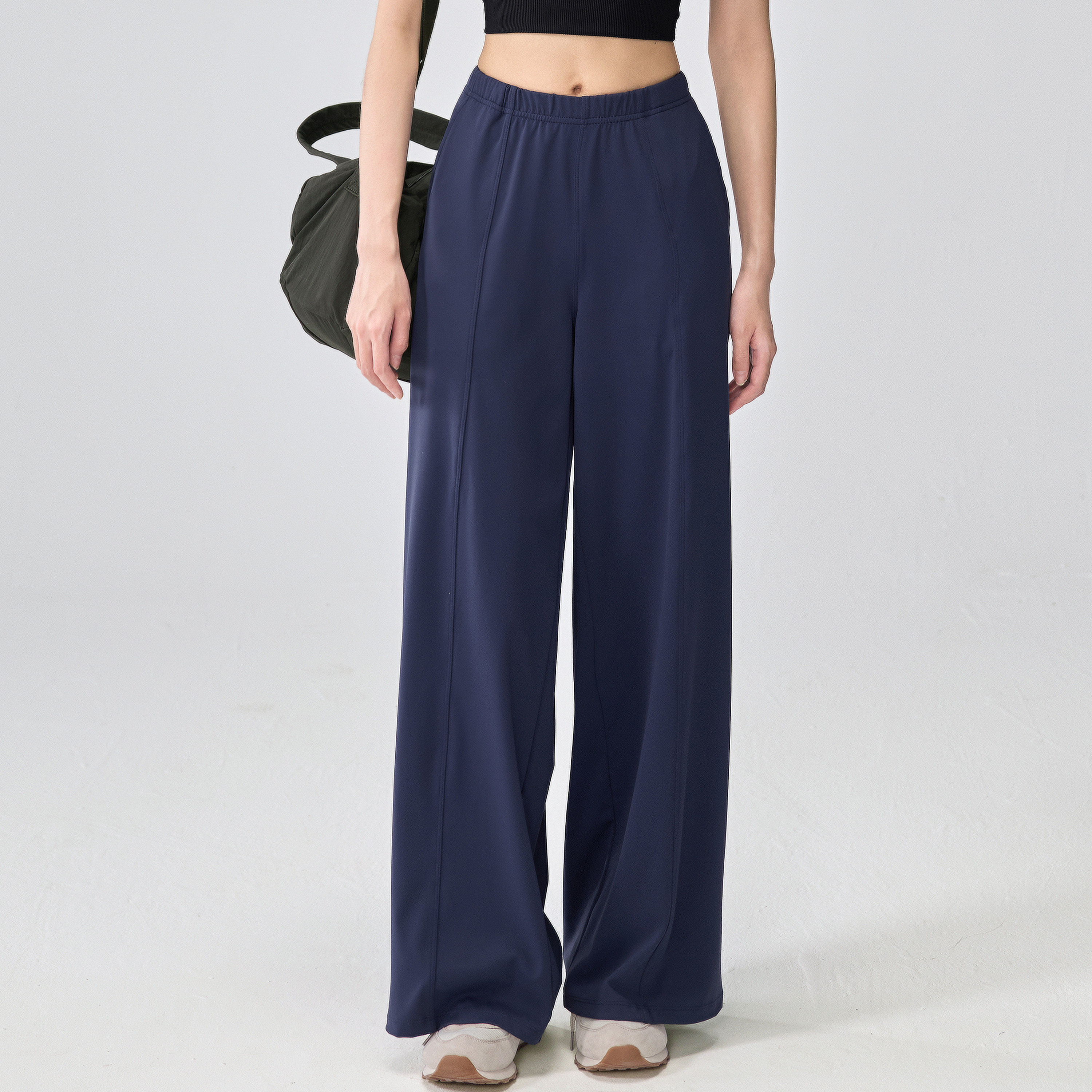 TEETKE宽松直筒运动裤女秋高腰速干普拉提跑步训练瑜伽健身长裤,淘宝优惠券,粉丝福利购,淘宝优惠卷