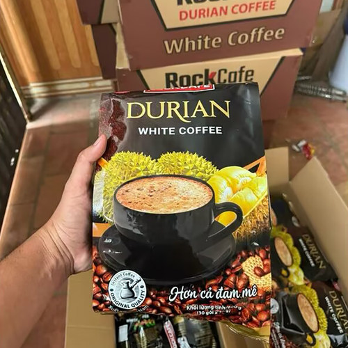 皮鲁迪代购越南榴莲味咖啡速溶白咖啡袋装20克*30包ROCKCAFE - 图2