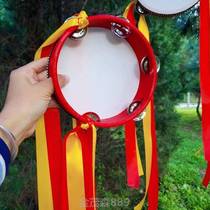 Chinese Dancers Association Exam Class Special Nine Stages Take Pori Floating With Bells Drum Less Children Dancers Clapping Drum Props