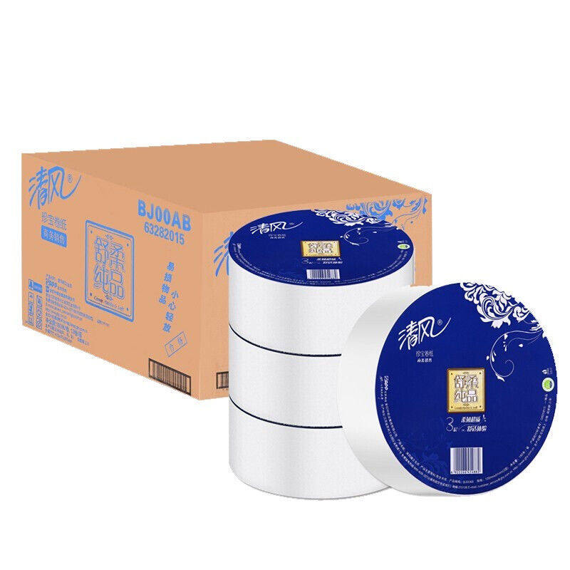 清风大盘卷纸3层180米酒店卫生间厕纸卫生纸大卷纸实惠装BJ00AB,淘宝优惠券,粉丝福利购,淘宝优惠卷