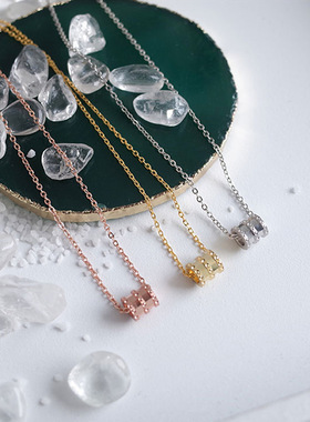 新概念s925纯银小蛮腰项链女 ins时尚百搭网红小红书冷淡风锁骨链