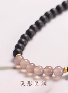 天然降真香木双圈手串女款2024新款小众复古盘玩新中式手链送闺蜜