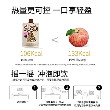 菌君家族谷物摇摇饮代餐奶昔粉低脂即食2盒[10元优惠券]-寻折猪