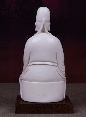 速发德化教昌君陶瓷神像文曲星君客厅居教书房书桌佛文道家用品摆