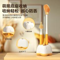 Beathca Pediatrics Second-generation Baby Bifacial Milk Bottle Brushed Ultra Soft Antibacterial Silicone Pacifier Brushed Straw Brush Cleaning Suit