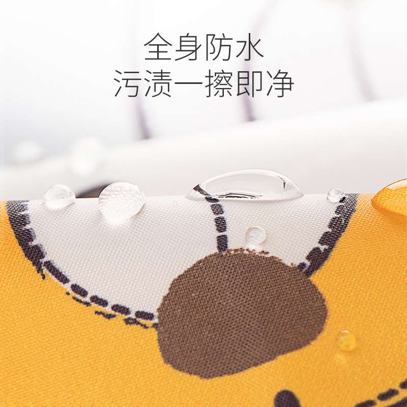 Baby eating smock waterproof and anti-dirty autumn and winter all-in-one bib dining chair table baby long-sleeved smock with reverse dressing