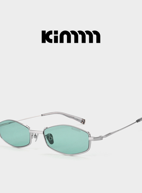 Kimmmm钛金属超轻多边形下半框太阳镜潮人墨镜女款适合方圆脸SAGE
