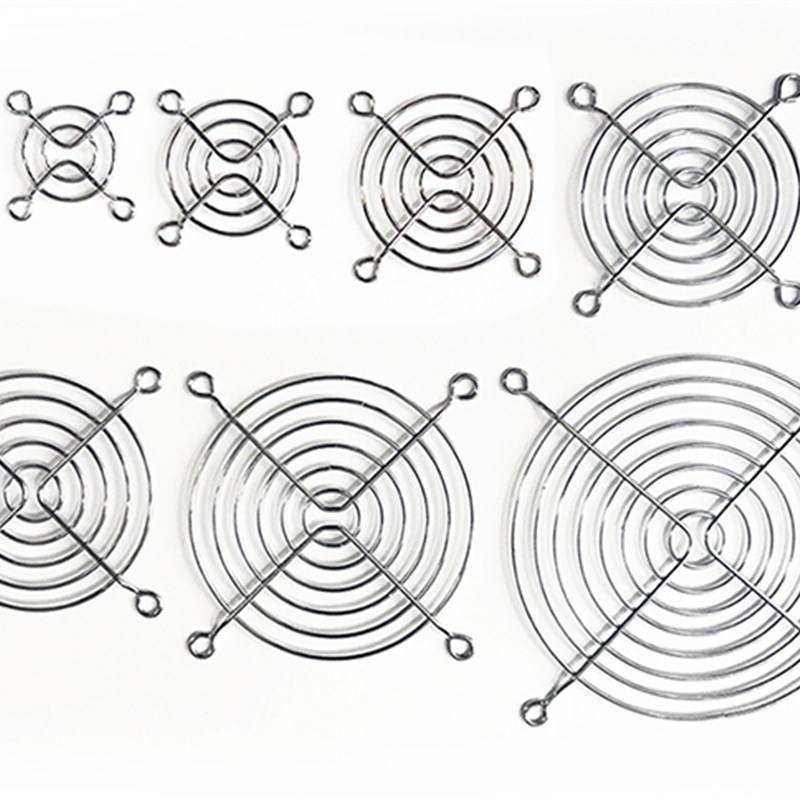 速发14CM机箱风扇防尘罩防护网保护罩14厘米金属电镀电源防尘铁网-图3