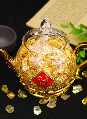 速发金箔壶元品收件家居装饰宝开业送礼摆银柜台摆件