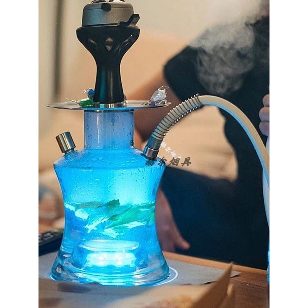 便携式带旅行包 小号水烟壶单管玻璃水烟 oduman hookah shisha - 图2