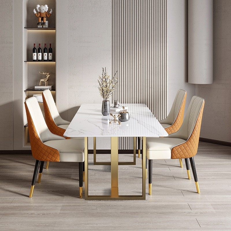 速发岩板餐桌用约小户型家吃简饭桌意式轻奢大理石餐桌椅组合,淘宝优惠券,粉丝福利购,淘宝优惠卷