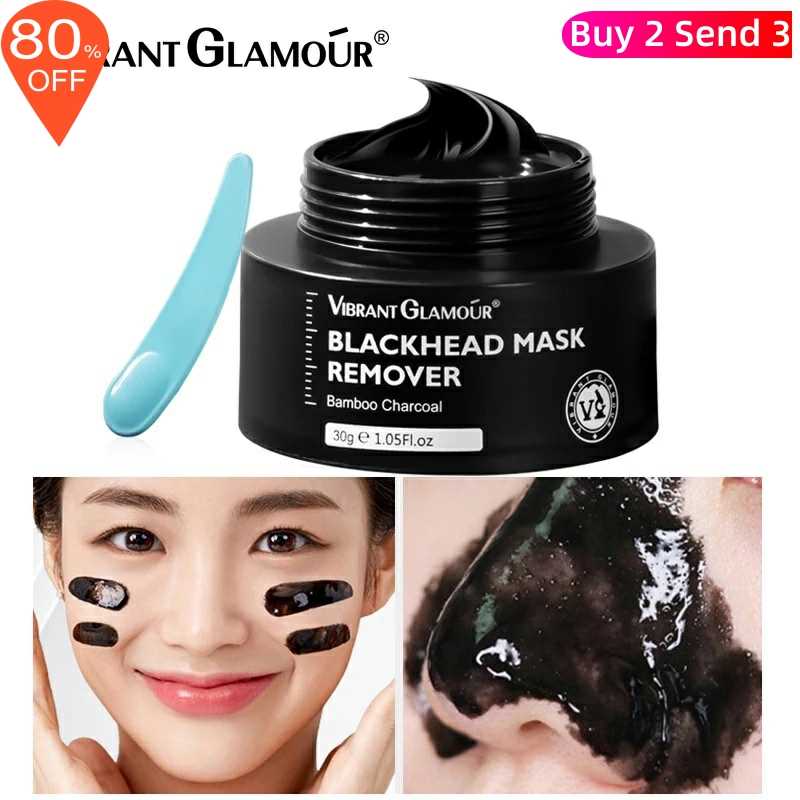 网红New Bamboo Charcoal Blackhead Remover Nose Peeling Mask - 图0