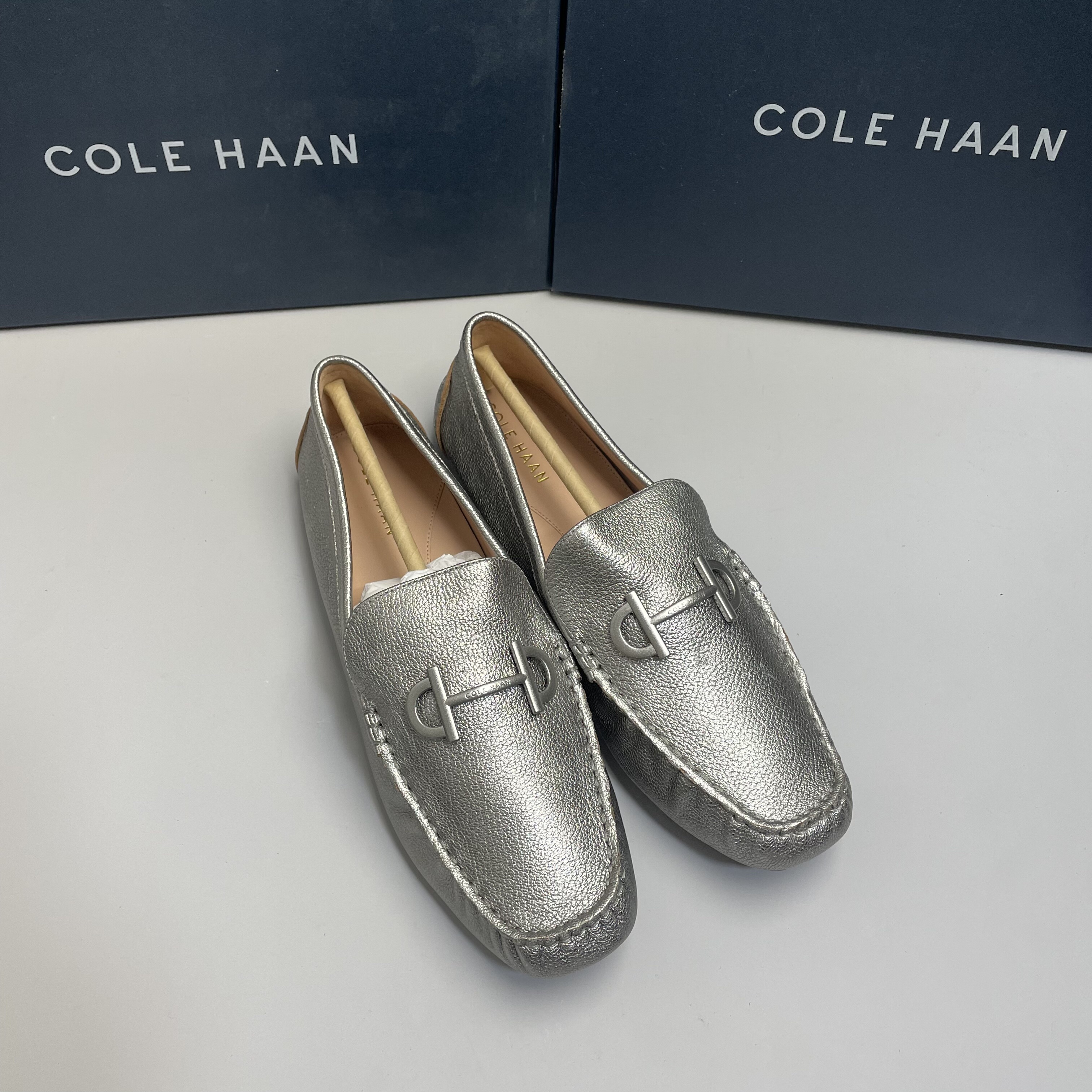 Cole Haan/歌涵 女鞋舒适休闲春秋真皮软底一脚蹬乐福鞋豆豆鞋406,淘宝优惠券,粉丝福利购,淘宝优惠卷