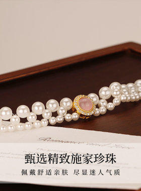 S925银珍珠小红薯手串女手链时尚