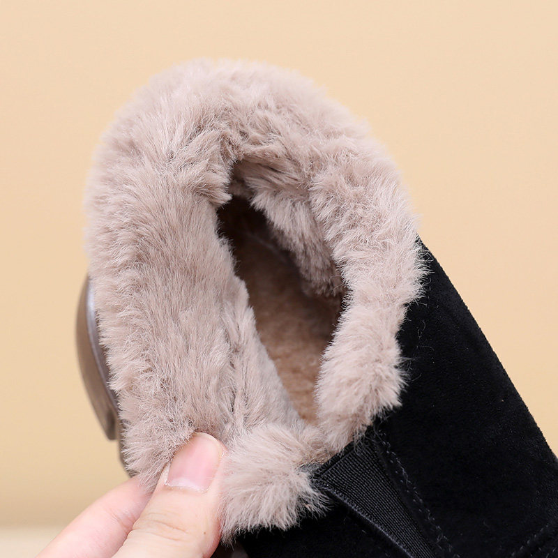 2025冬季新款女士棉鞋加绒加厚保暖雪地靴厚底增高一脚蹬防寒棉靴,淘宝优惠券,粉丝福利购,淘宝优惠卷