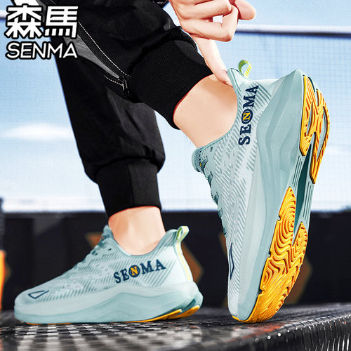 森马男鞋夏季薄款透气网鞋运动休闲网面跑步轻便减震增高老爹潮鞋 - 图3
