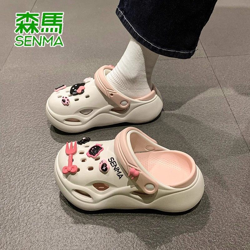 森马凉鞋女夏季耐磨外穿踩屎感拖鞋两用防滑耐磨沙滩全包洞洞鞋女,淘宝优惠券,粉丝福利购,淘宝优惠卷