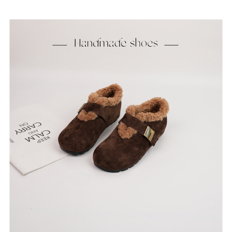 2025秋冬新款加绒内增高勃肯鞋毛毛鞋豆豆棉鞋保暖深口单鞋,淘宝优惠券,粉丝福利购,淘宝优惠卷