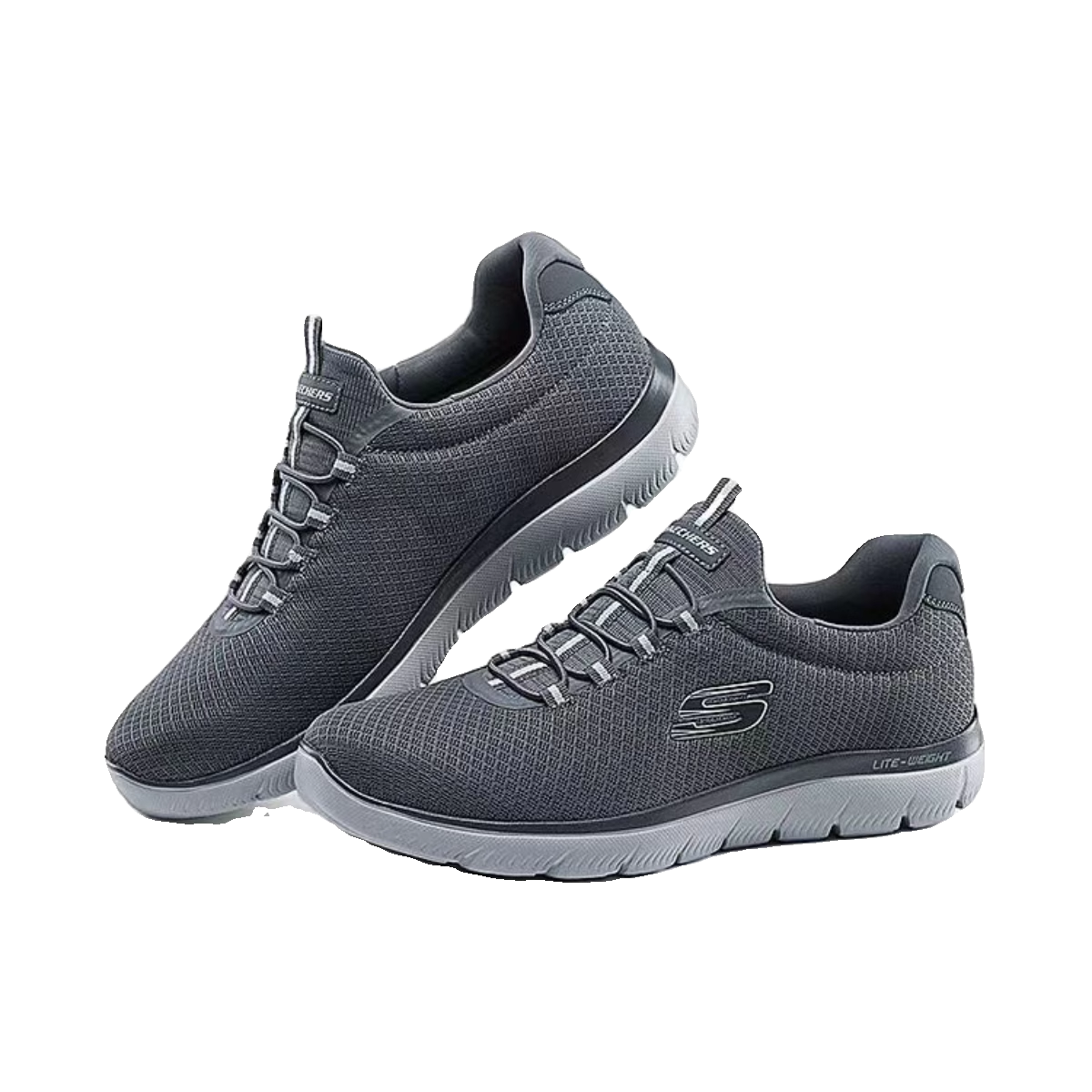 Skechers斯凯奇官方旗舰2024春新款男子懒人一脚蹬舒适透气运动鞋