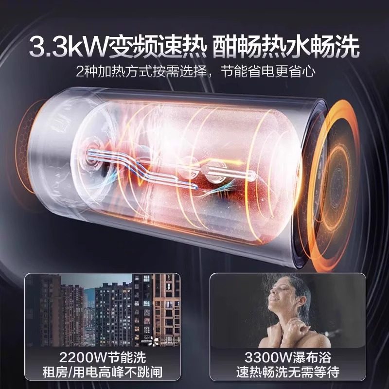 Haier/海尔 EC6002H-MA9AU1 家用电热水器一级净水洗 - 图0