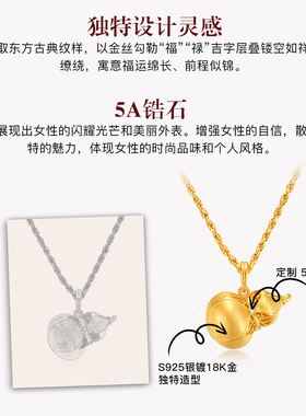 MITHAOL金缕福禄项链高级感轻奢小众葫芦毛麻绳链锁骨链饰品女款