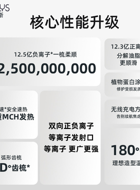 佐利斯无线直发梳等离子两用直板夹便携负离子不伤发卷发棒神器